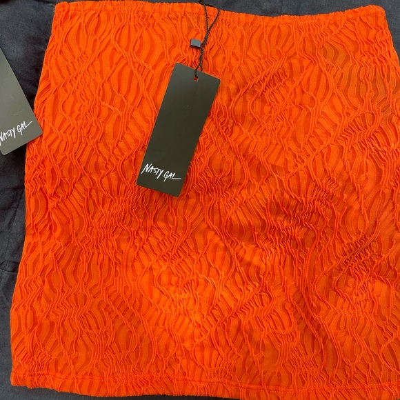Nasty Gal NWT Wave Textured Orange Bikini and Sarong Set 🌊 - Picture 2 of 5